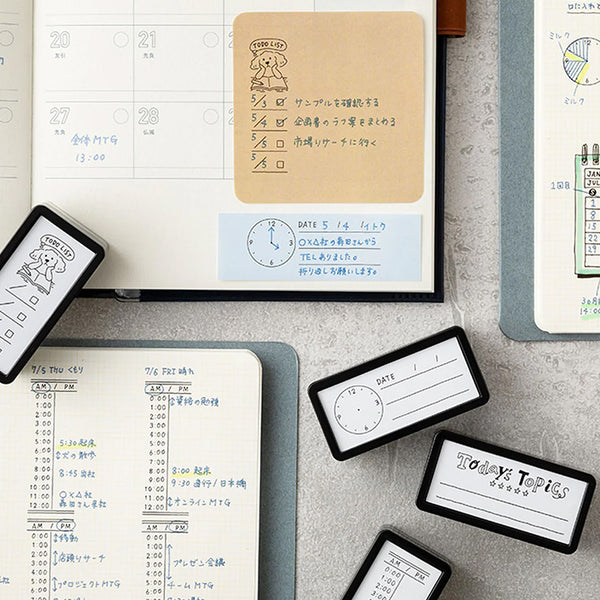 Stamp | Self Inking Stamp | Half | Today's Toipics | Midori