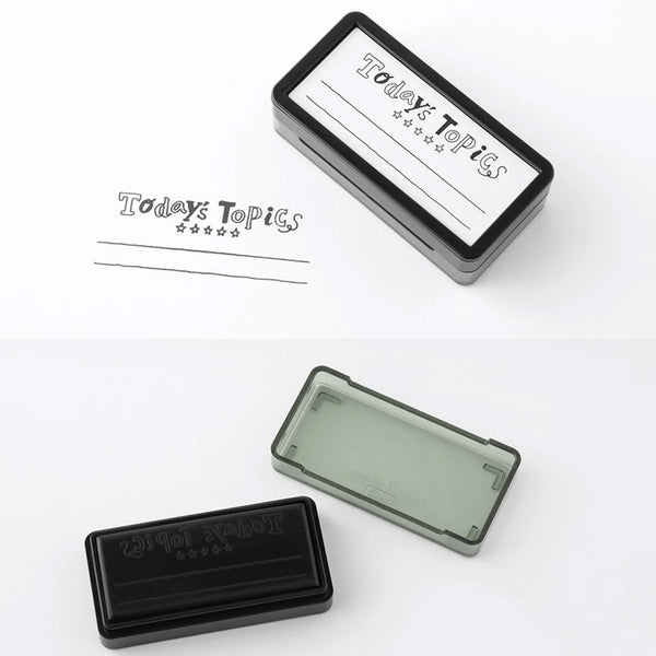 Stamp | Self Inking Stamp | Half | Today's Toipics | Midori