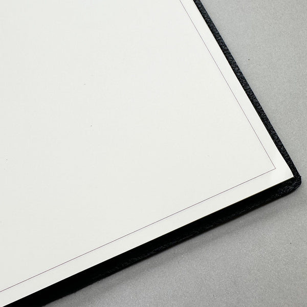 Handmade Notebook Cover | Leather | Black | Kami Paper