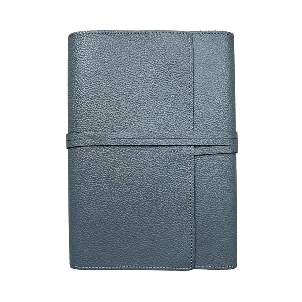 Handmade Notebook Cover | Leather | Blue | Kami Paper
