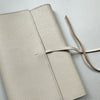 Handmade Notebook Cover | Leather | Ecru | Kami Paper