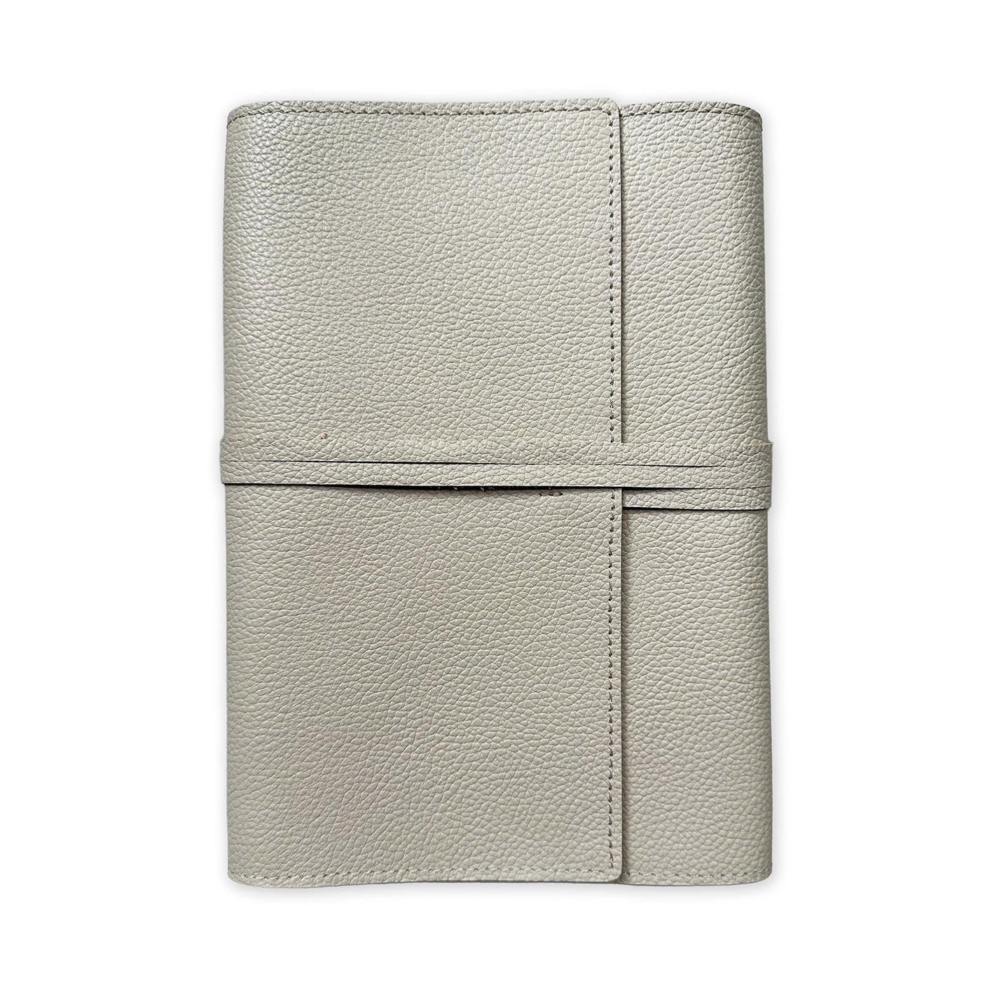 Handmade Notebook Cover | Leather | Ecru | Kami Paper