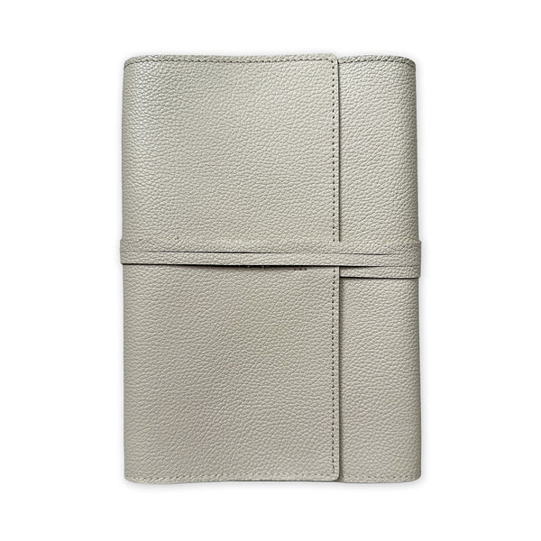 Handmade Notebook Cover | Leather | Ecru | Kami Paper