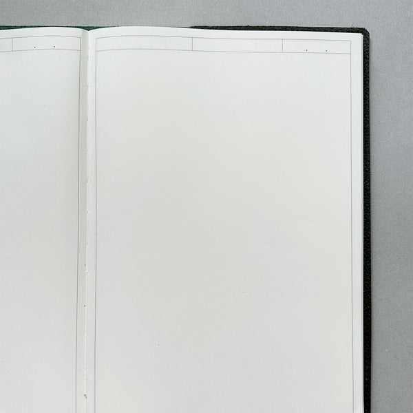 Handmade Notebook Cover | Leather | Green | Kami Paper