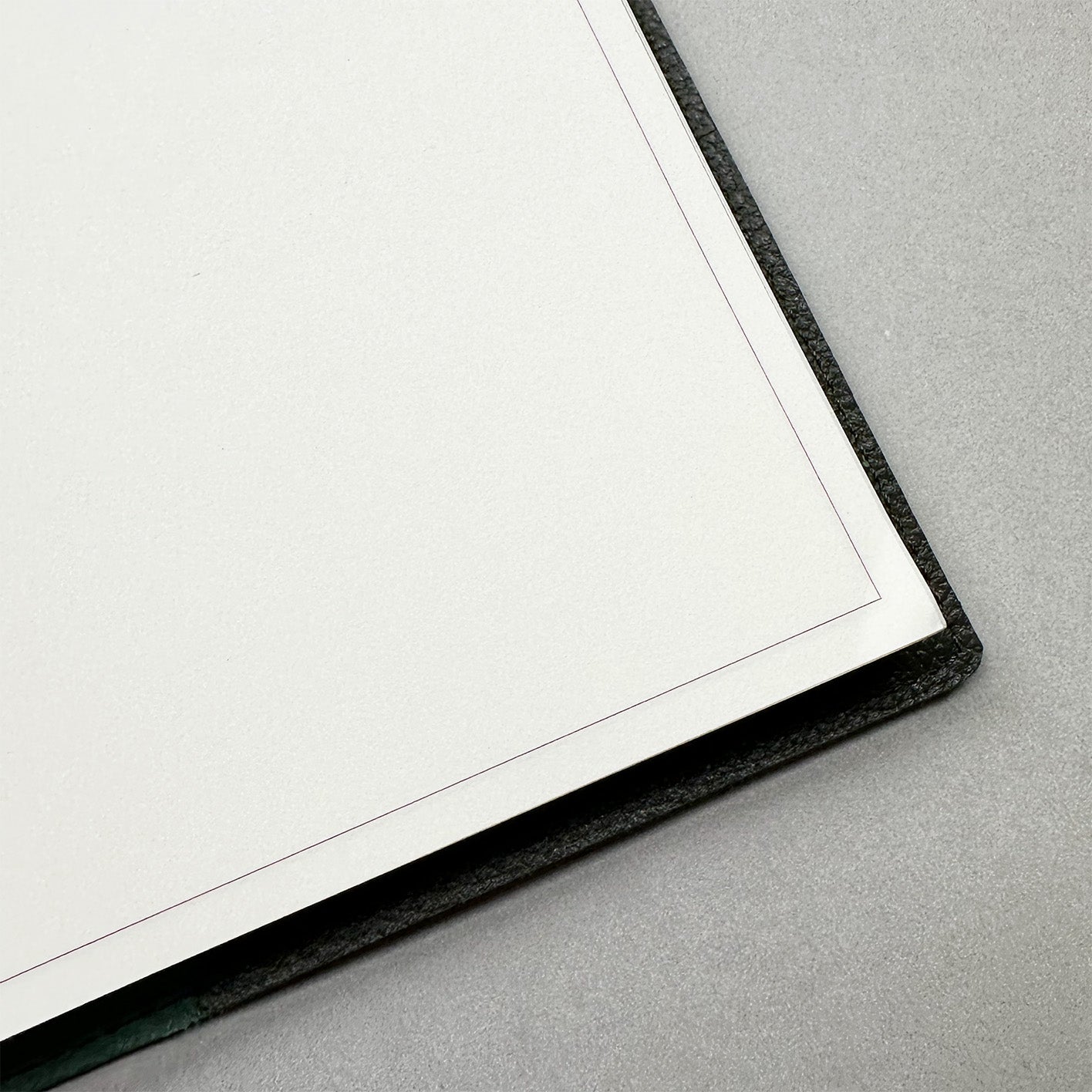 Handmade Notebook Cover | Leather | Green | Kami Paper