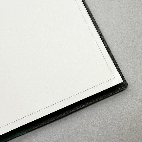 Handmade Notebook Cover | Leather | Green | Kami Paper