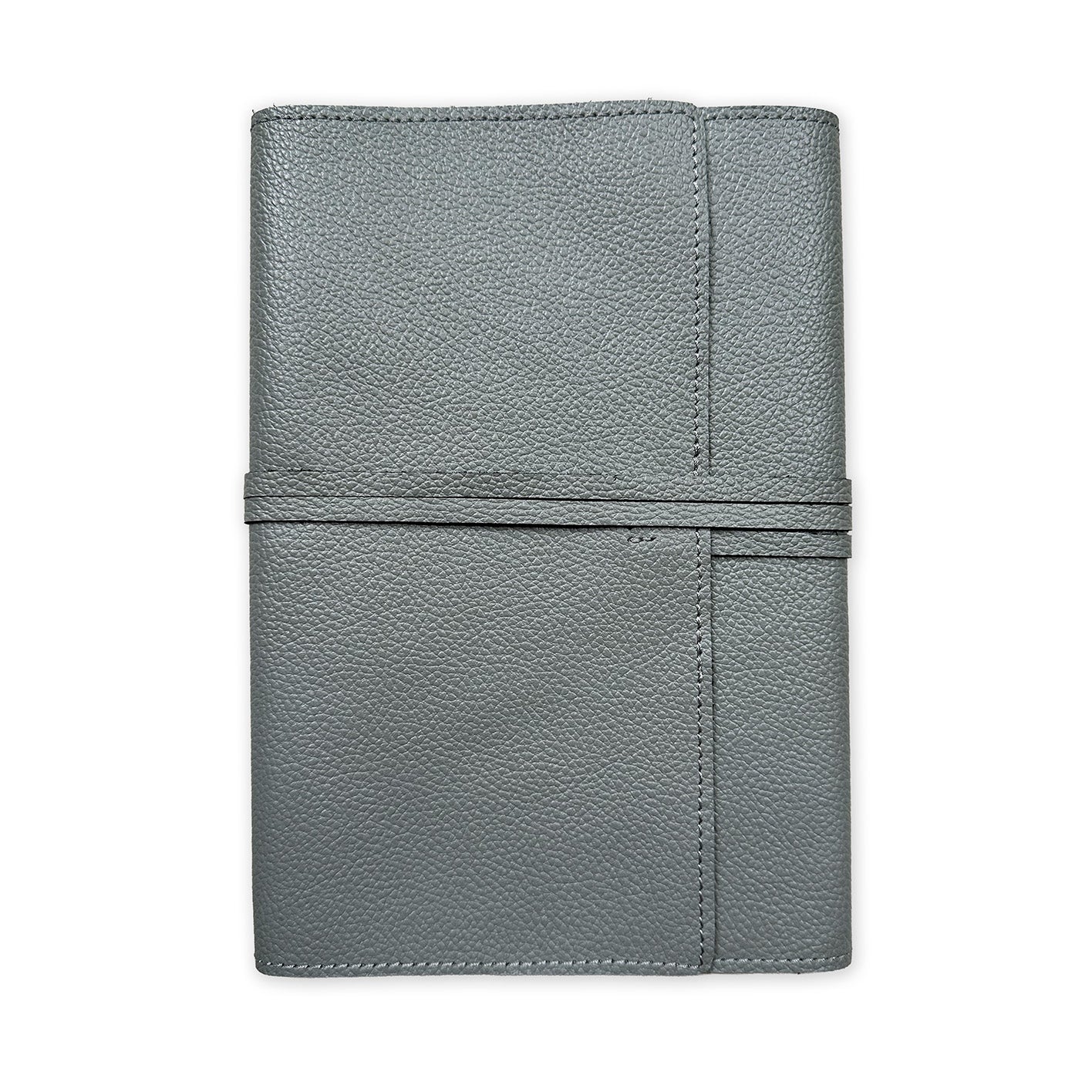 Handmade Notebook Cover | Leather | Grey | Kami Paper