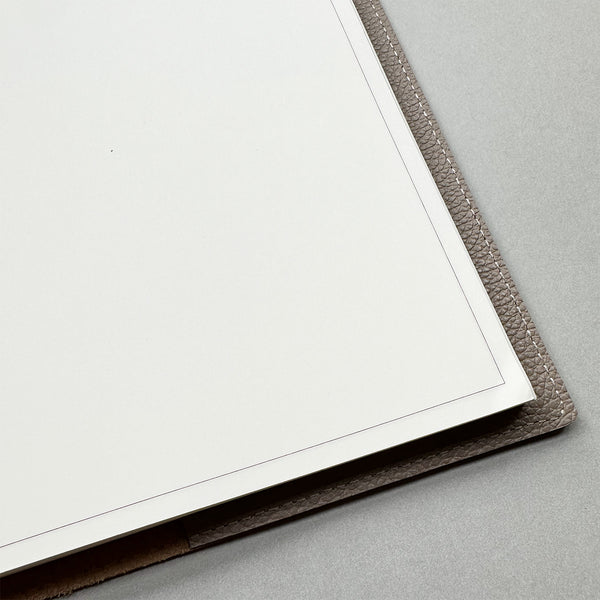 Handmade Notebook Cover | Leather | Mushroom | Kami Paper