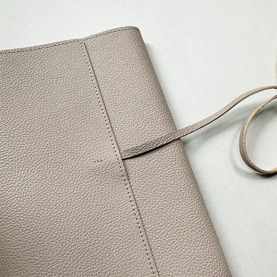 Handmade Notebook Cover | Leather | Mushroom | Kami Paper
