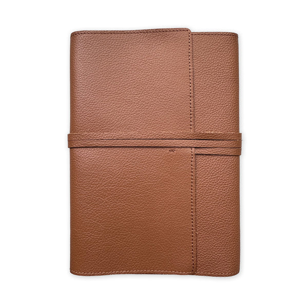 Handmade Notebook Cover | Leather | Tan | Kami Paper