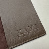 Handmade Notebook Cover | Leather | Taupe | Kami Paper