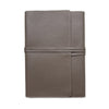 Handmade Notebook Cover | Leather | Taupe | Kami Paper