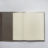 Handmade Notebook Cover | Leather | Taupe | Kami Paper