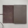 Handmade Notebook Cover | Leather | Taupe | Kami Paper