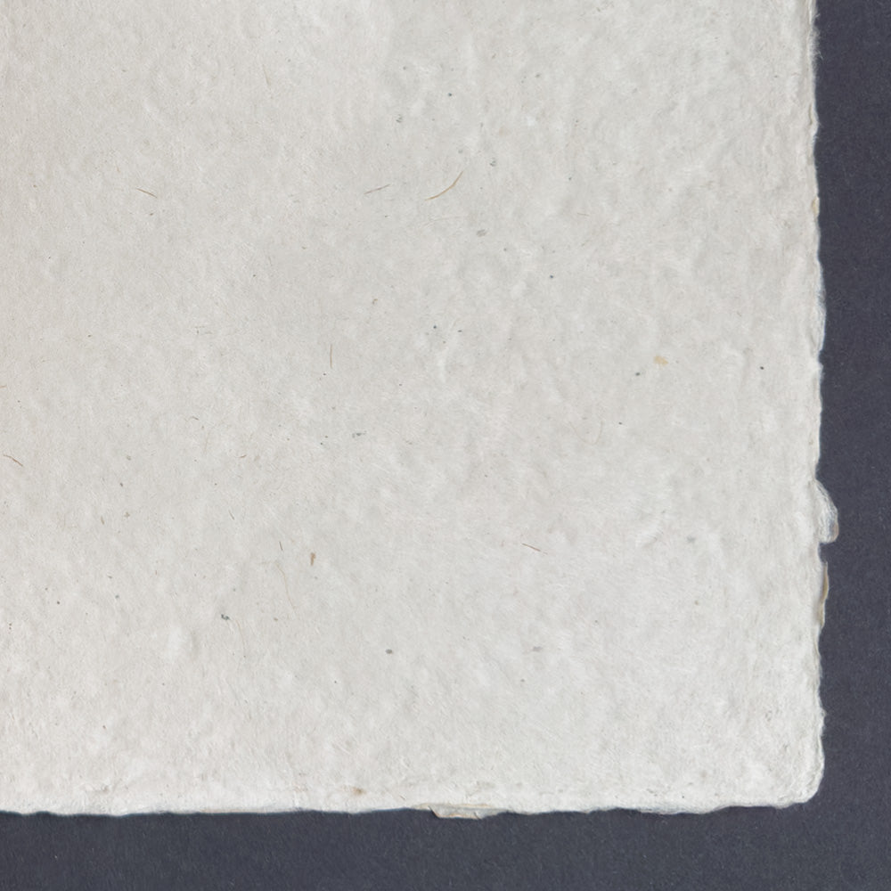 Nepalese Paper | Single | Handmade Lokta Deckled Edge | Lokta Natural | 100gsm | 2 SIZE OPTIONS AVAILBLE - Kami Paper