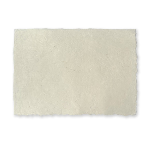 Nepalese Paper | Single | Handmade Lokta Deckled Edge | Lokta Natural | 80gsm | 2 SIZE OPTIONS AVAILBLE