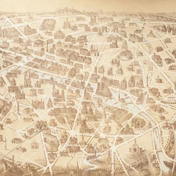 Italian Paper | Paris Map | Rossi 1931