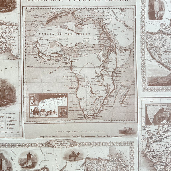 Italian Paper | Vintage Map | Rossi 1931