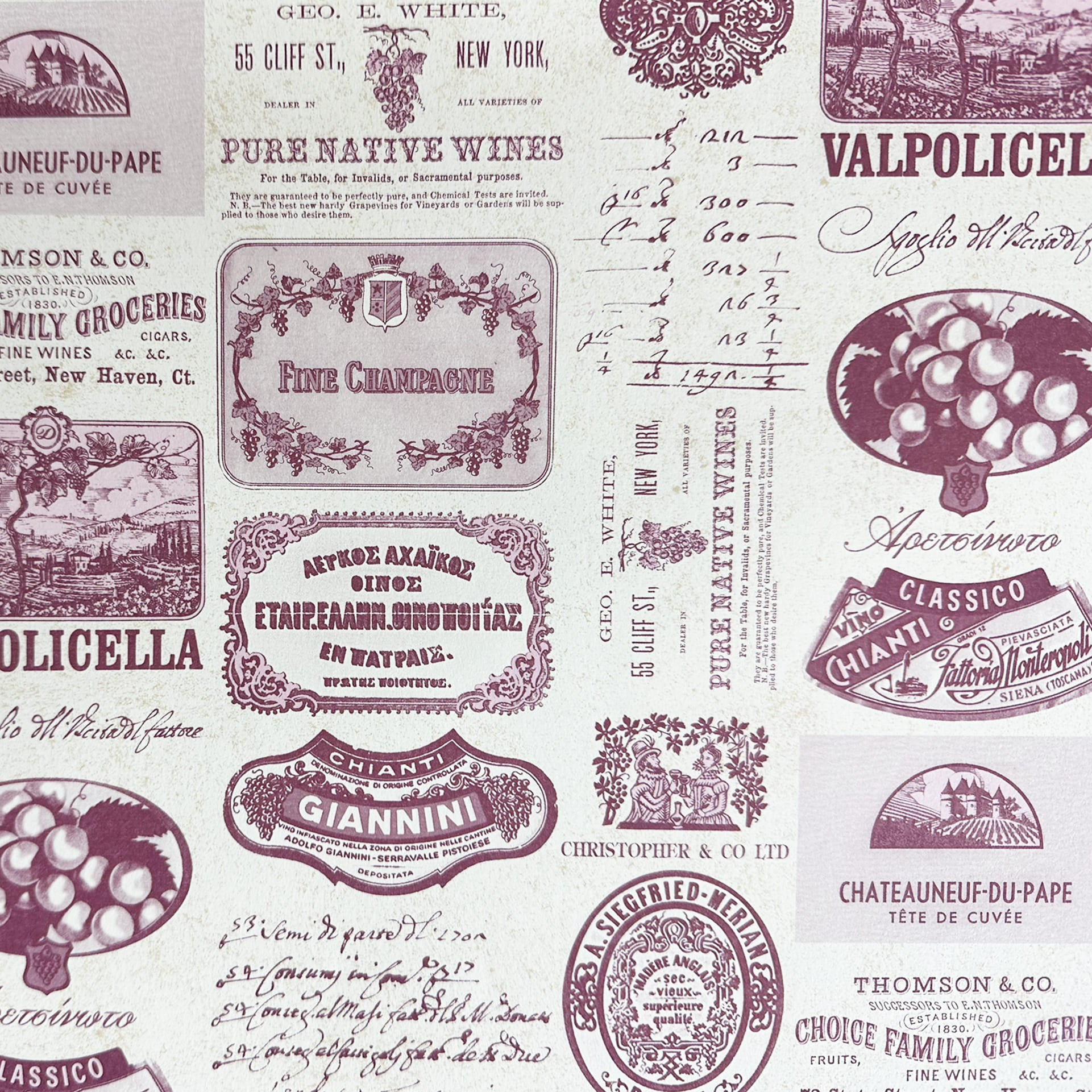 Italian Paper | Wine Labels | Rossi 1931