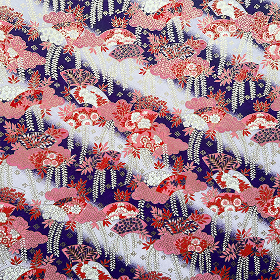 Japanese Paper | Chiyogami | Wisteria | Purple | Ch270
