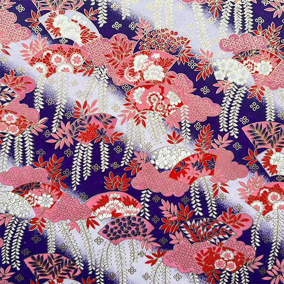 Japanese Paper | Chiyogami | Wisteria | Purple | Ch270