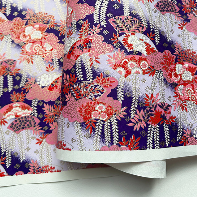 Japanese Paper | Chiyogami | Wisteria | Purple | Ch270