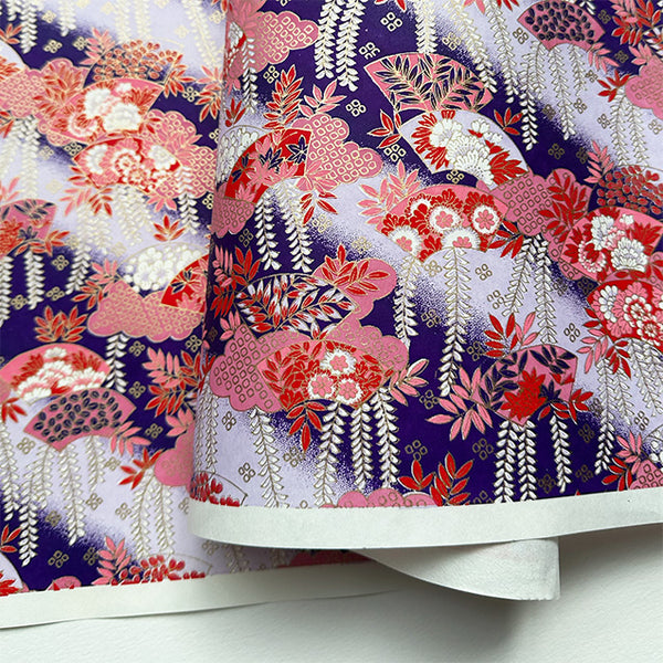 Japanese Paper | Chiyogami | Wisteria | Purple | Ch270