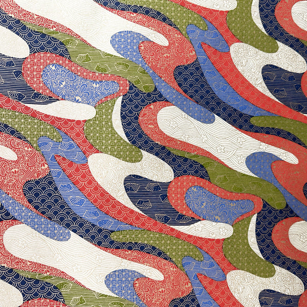 Japanese Paper | Chiyogami | Motif Patterns | CH884 | 2 COLOUR OPTIONS AVAILABLE