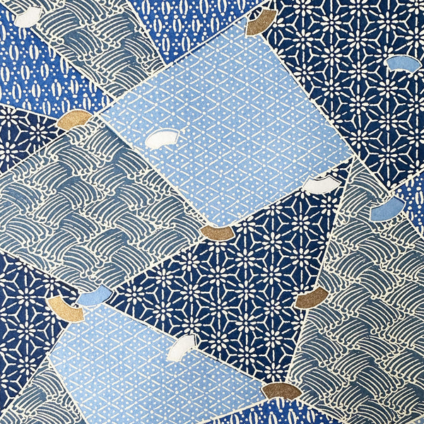 Japanese Paper | Chiyogami | Tamba | Blue | Ch213
