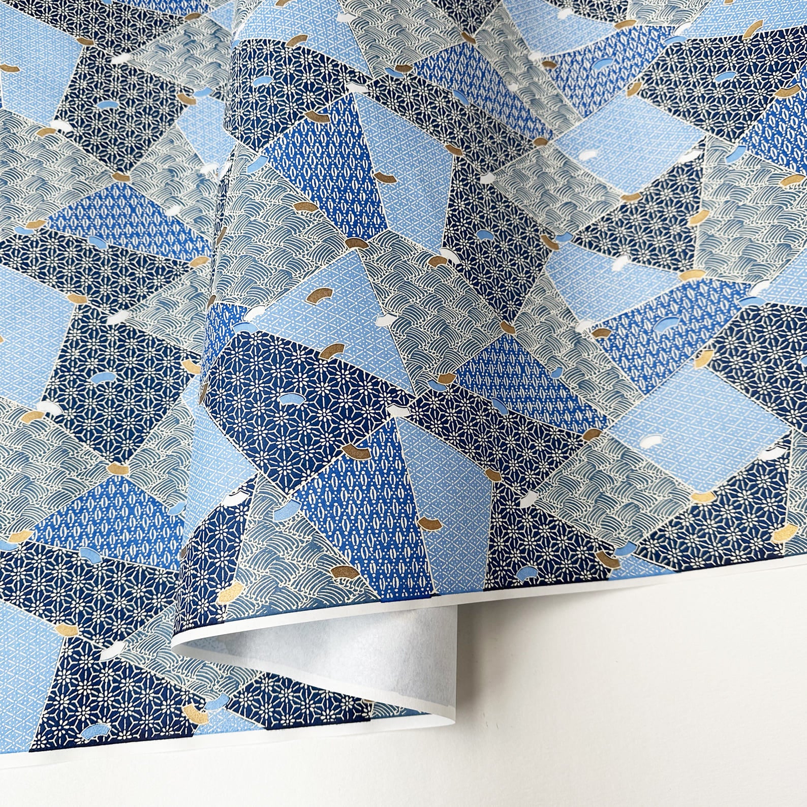 Japanese Paper | Chiyogami | Tamba | Blue | Ch213