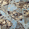 Japanese Paper | Chiyogami | Fan | Blue | Ch047