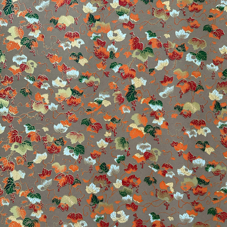 Japanese Paper | Chiyogami | Grapes | Brown | Ch057