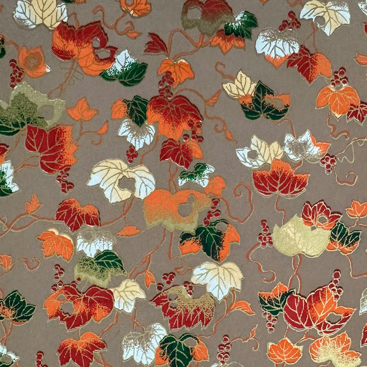 Japanese Paper | Chiyogami | Grapes | Brown | Ch057
