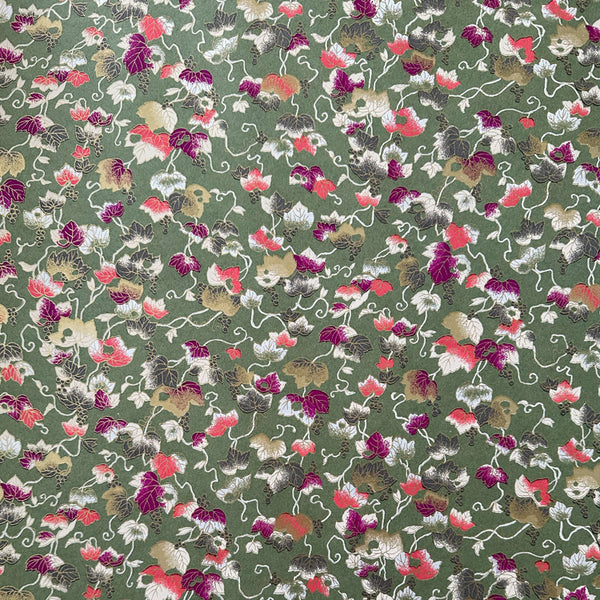 Japanese Paper | Chiyogami | Grapes | Green | Ch055