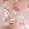 Japanese Paper | Chiyogami | Tsuru Wave | Pink | Ch137 - Kami Paper