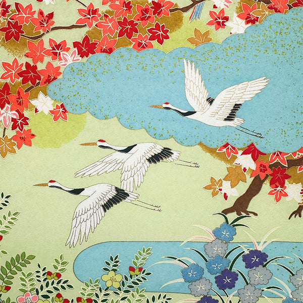 Japanese Paper | Sogara Yuzen | Four Seasons | Light Blue