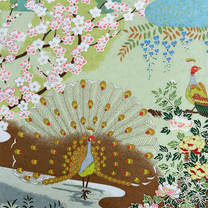 Japanese Paper | Sogara Yuzen | Four Seasons | Light Blue