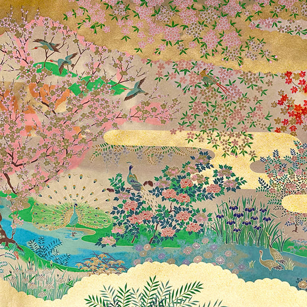Japanese Paper | Sogara Yuzen | Paradise Gold