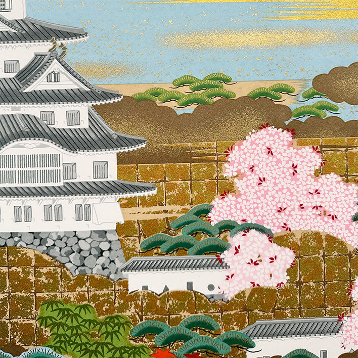 Japanese Paper | Sogara Yuzen | Himeji Castle - Kami Paper