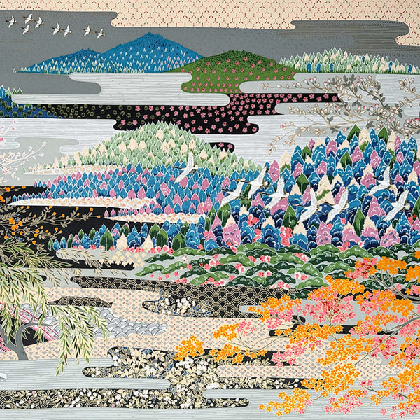 Japanese Paper | Sogara Yuzen | Kacho Fugetsu