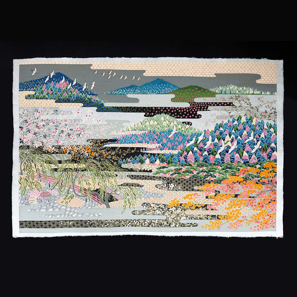 Japanese Paper | Sogara Yuzen | Kacho Fugetsu