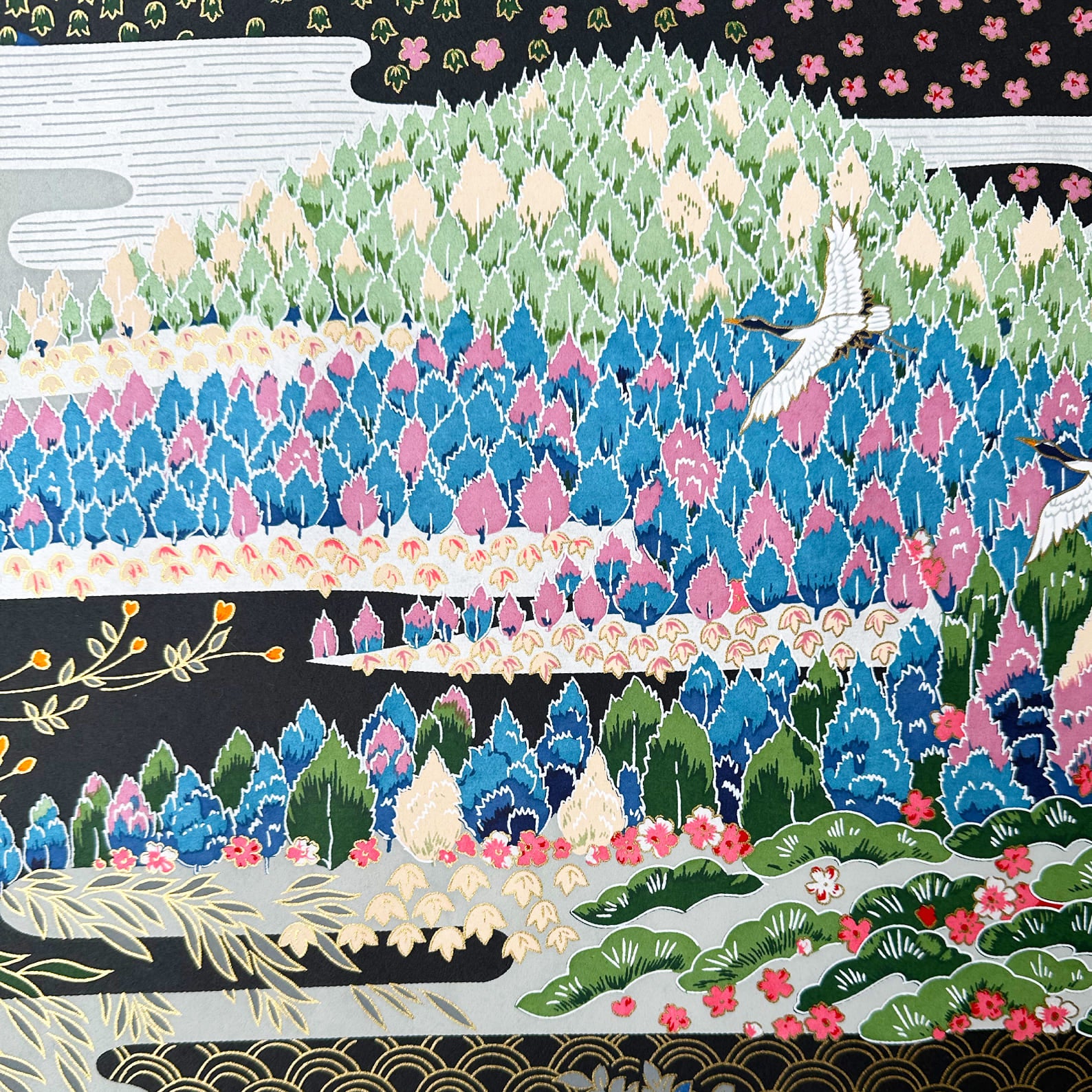 Japanese Paper | Sogara Yuzen | Kacho Fugetsu