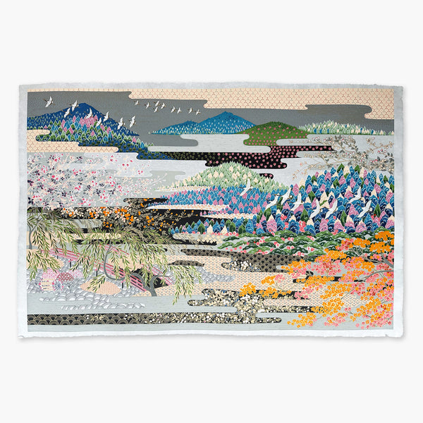 Japanese Paper | Sogara Yuzen | Kacho Fugetsu