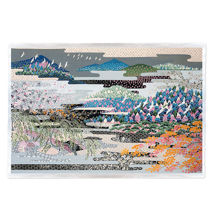 Japanese Paper | Sogara Yuzen | Kacho Fugetsu