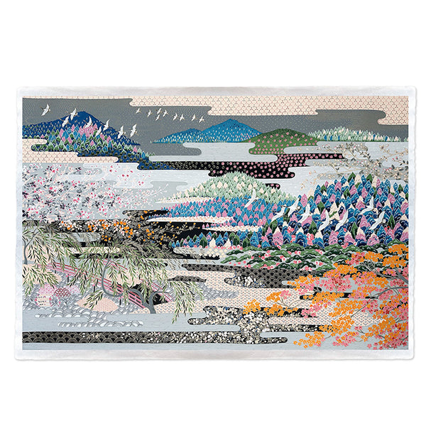 Japanese Paper | Sogara Yuzen | Kacho Fugetsu