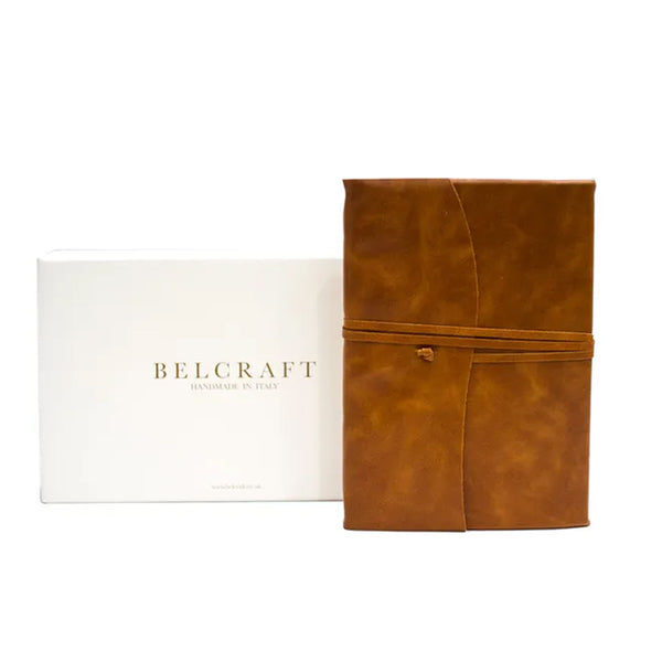 Handmade Journal | Leather | Amalfi Refillable | A5 | Unlined | Belcraft | 2 COLOUR OPTIONS AVAILABLE