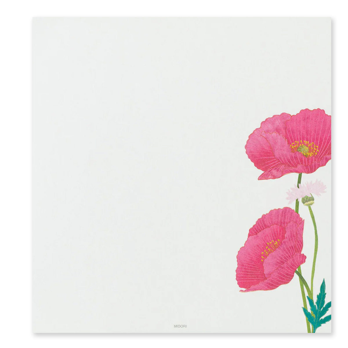 Kami Letter Writing Set | Poppies | Midori