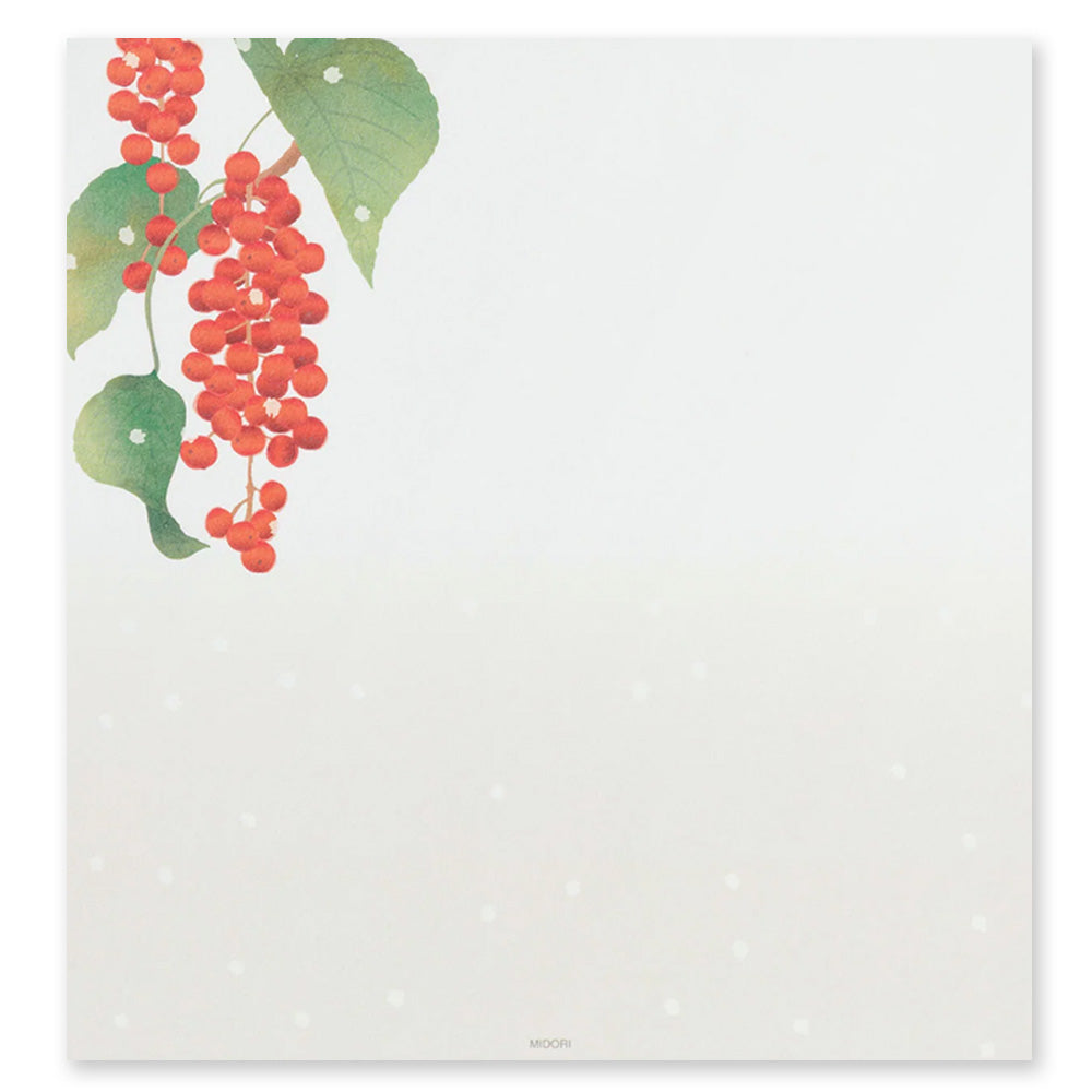Kami Letter Writing Set | Winter Fruit | Midori