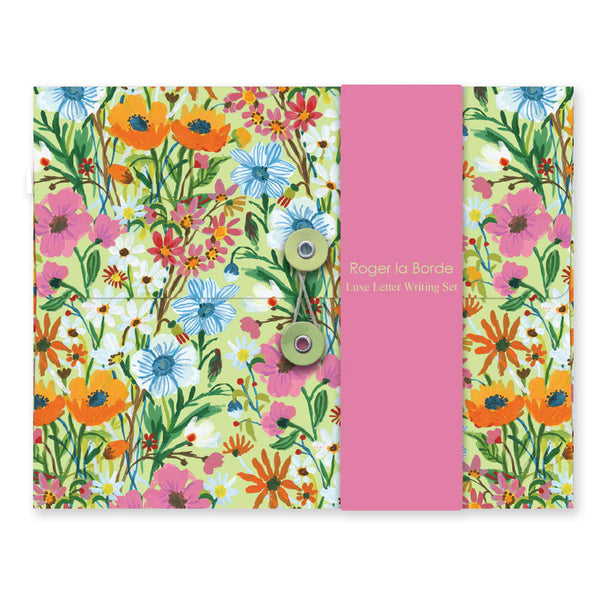 Letter Writing Set | Luxe | Flower Field | Roger la Borde