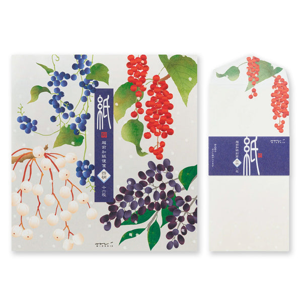 Kami Letter Writing Set | Winter Fruit | Midori